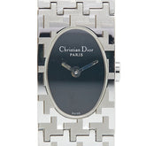 ディオール ミスディオール 腕時計 D70-100 クオーツ ブラック文字盤 ステンレススチール レディース Dior 【中古】